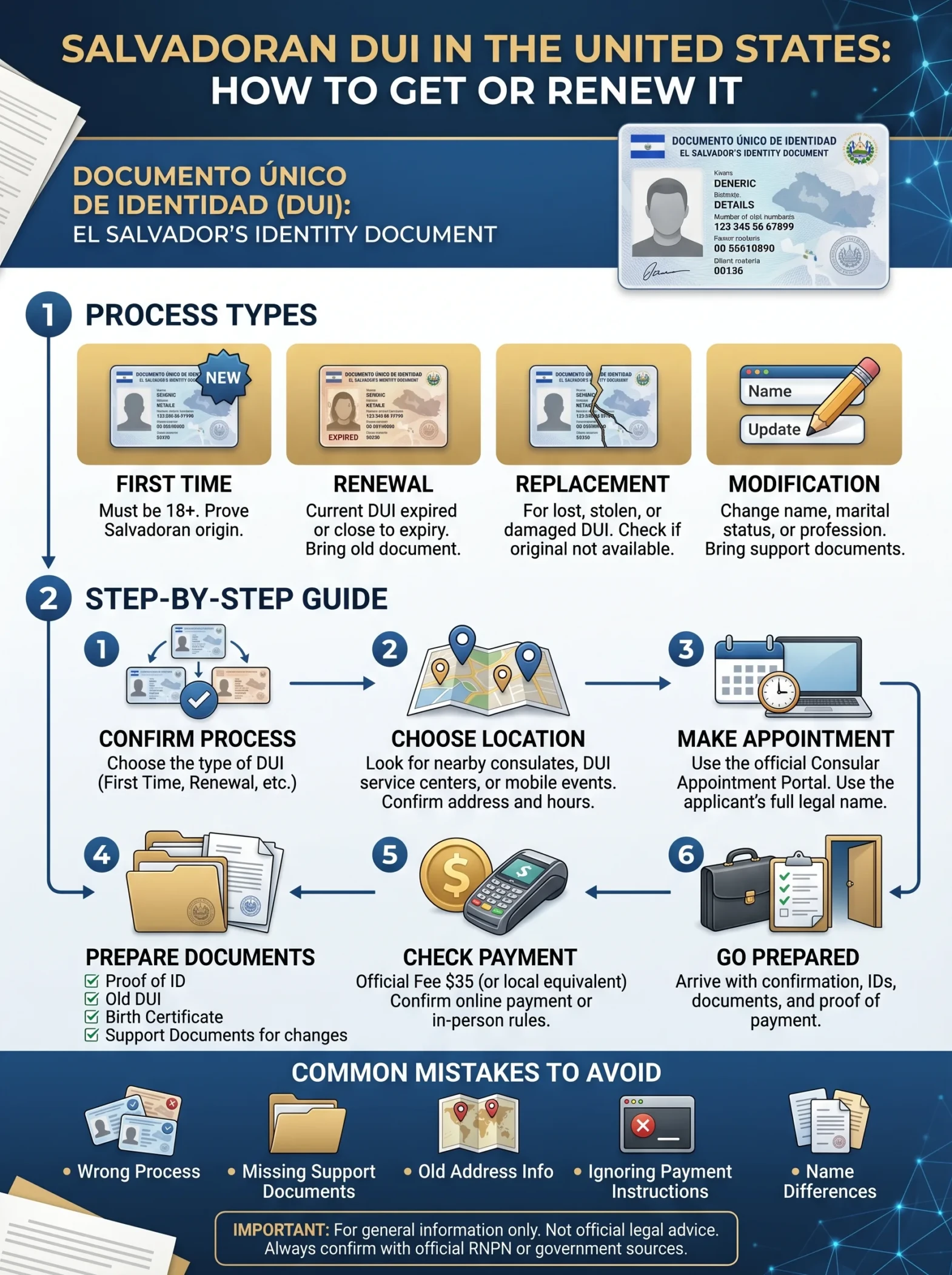 Salvadoran DUI in the United States How to Get or Renew It